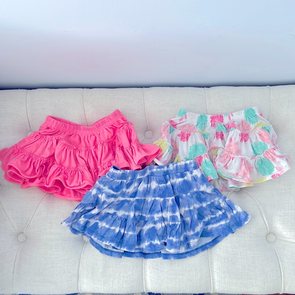 18M Girls Ruffle Tiered Skirts Set of 3